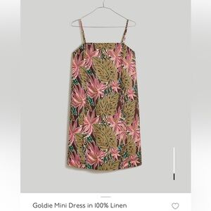 Goldie Mini Dress in 100% Linen